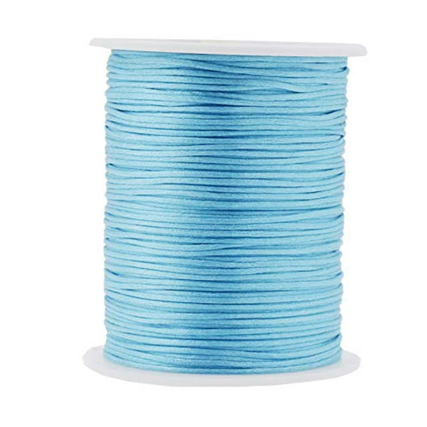 Chinese Knot,Premium Quality Cord Navy Chinese Knot Weaving Cord 1.5mm x 55meters Satin Nylon Trim Cord Rattail